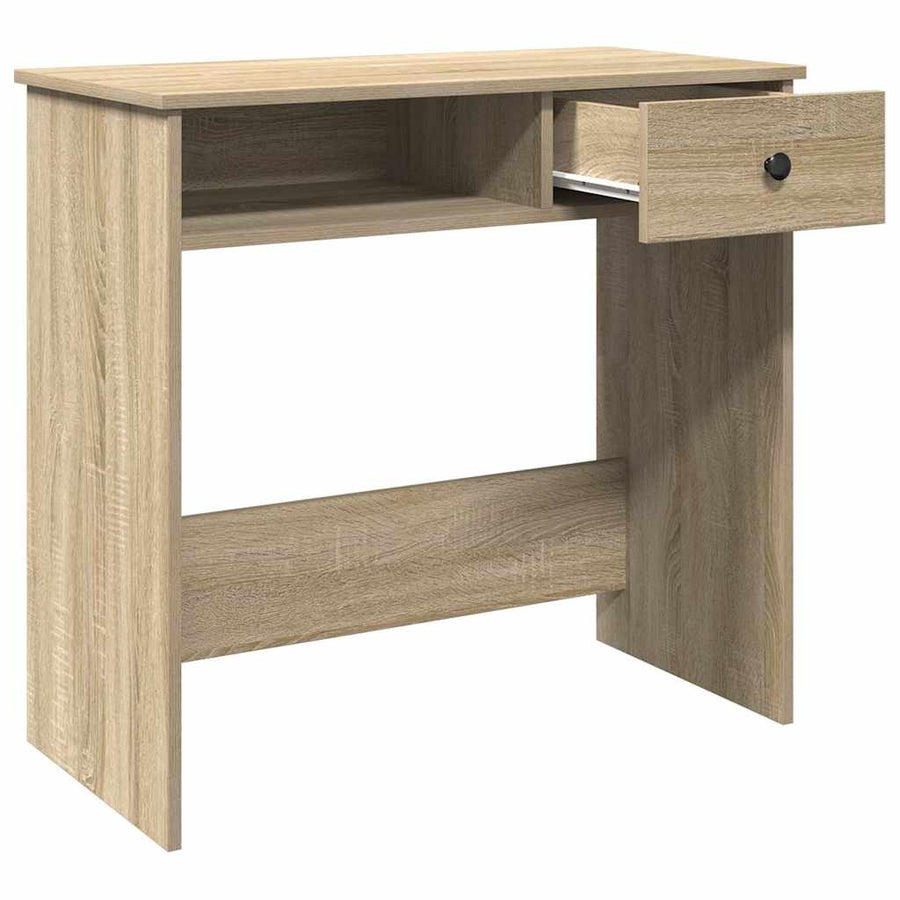 Bureau 80x40x75 cm bewerkt hout sonoma eikenkleurig