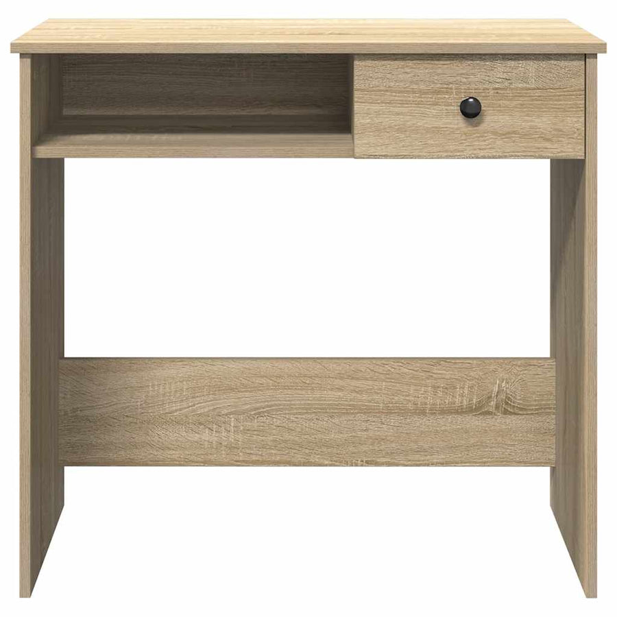Bureau 80x40x75 cm bewerkt hout sonoma eikenkleurig
