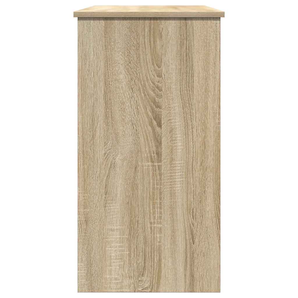 Bureau 80x40x75 cm bewerkt hout sonoma eikenkleurig