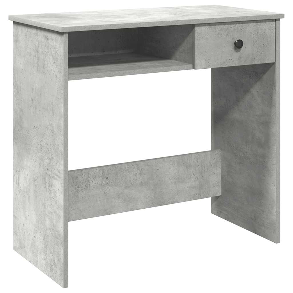 Bureau 80x40x75 cm bewerkt hout betongrijs