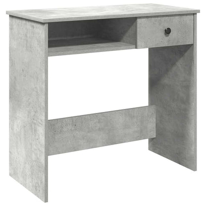 Bureau 80x40x75 cm bewerkt hout betongrijs