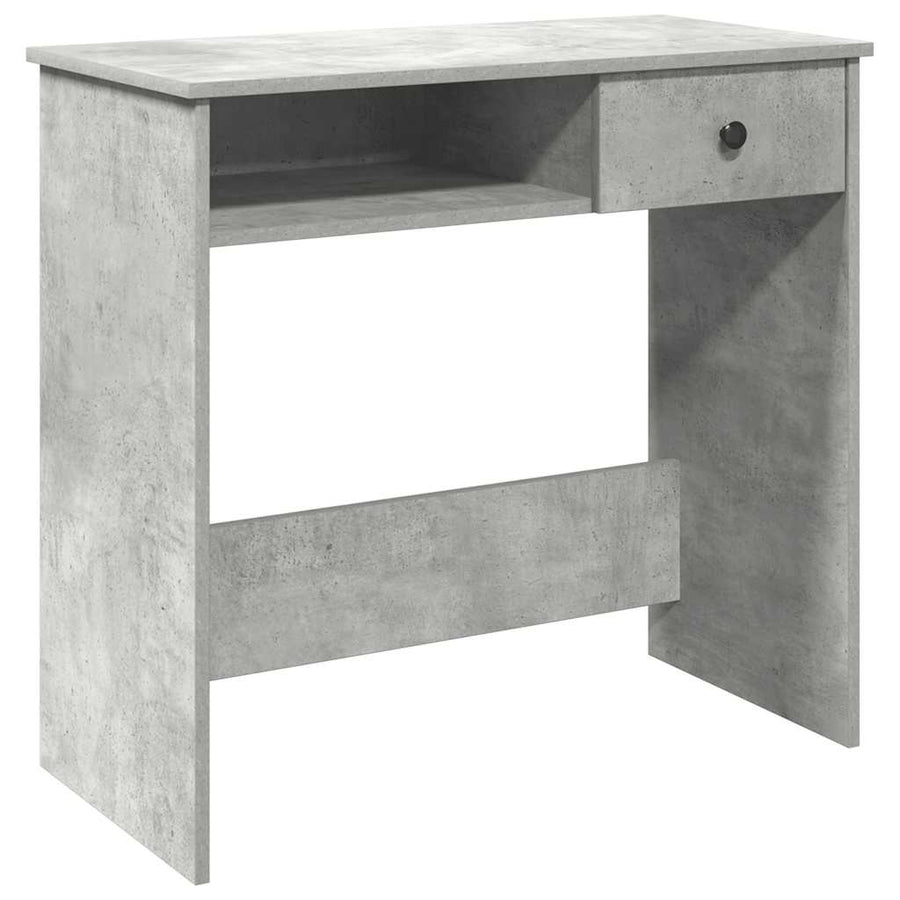 Bureau 80x40x75 cm bewerkt hout betongrijs