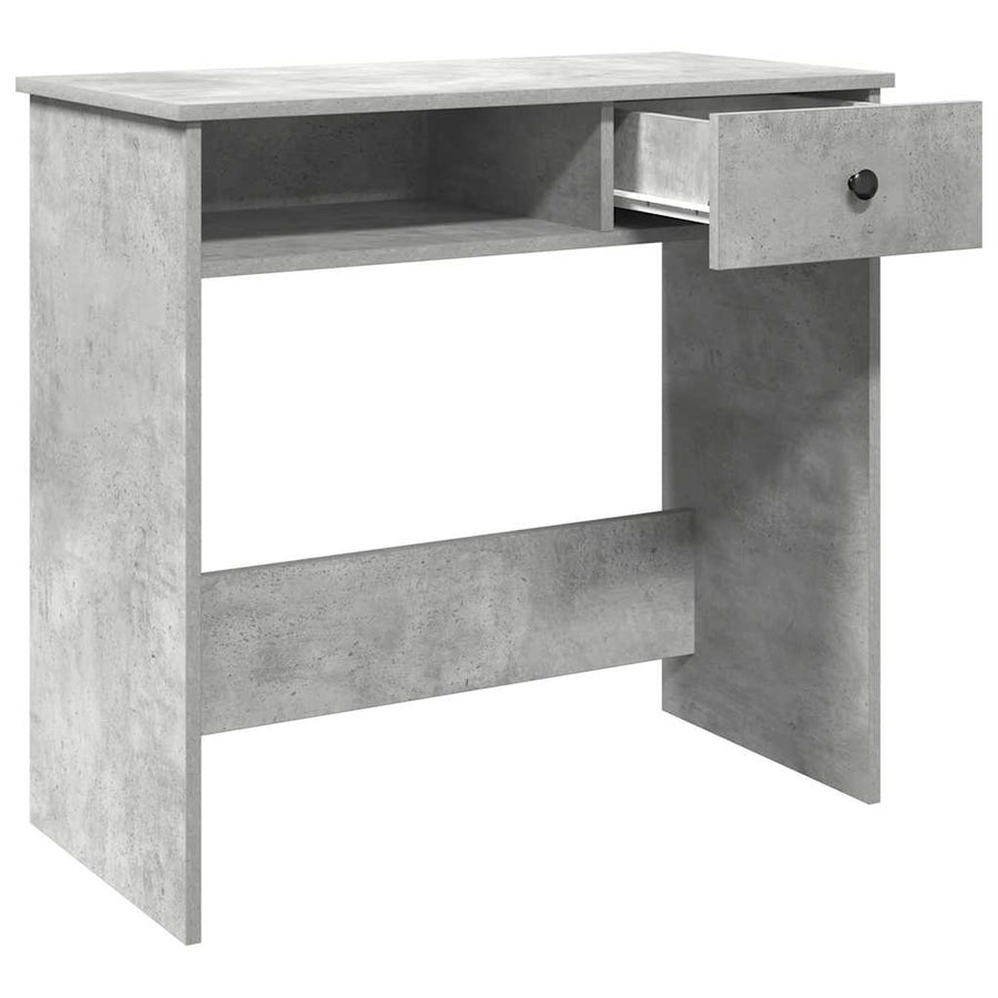 Bureau 80x40x75 cm bewerkt hout betongrijs