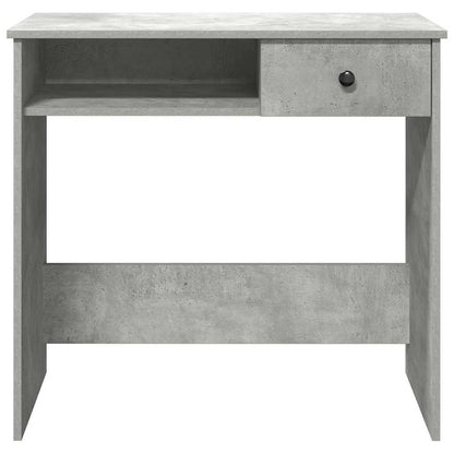 Bureau 80x40x75 cm bewerkt hout betongrijs