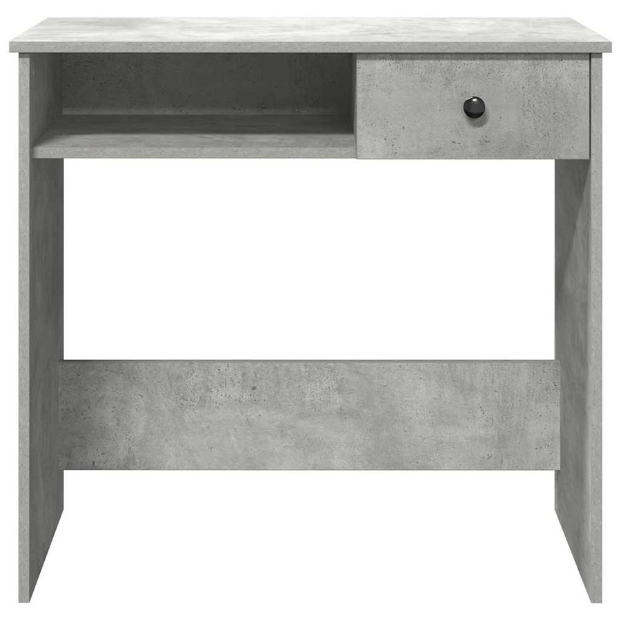 Bureau 80x40x75 cm bewerkt hout betongrijs