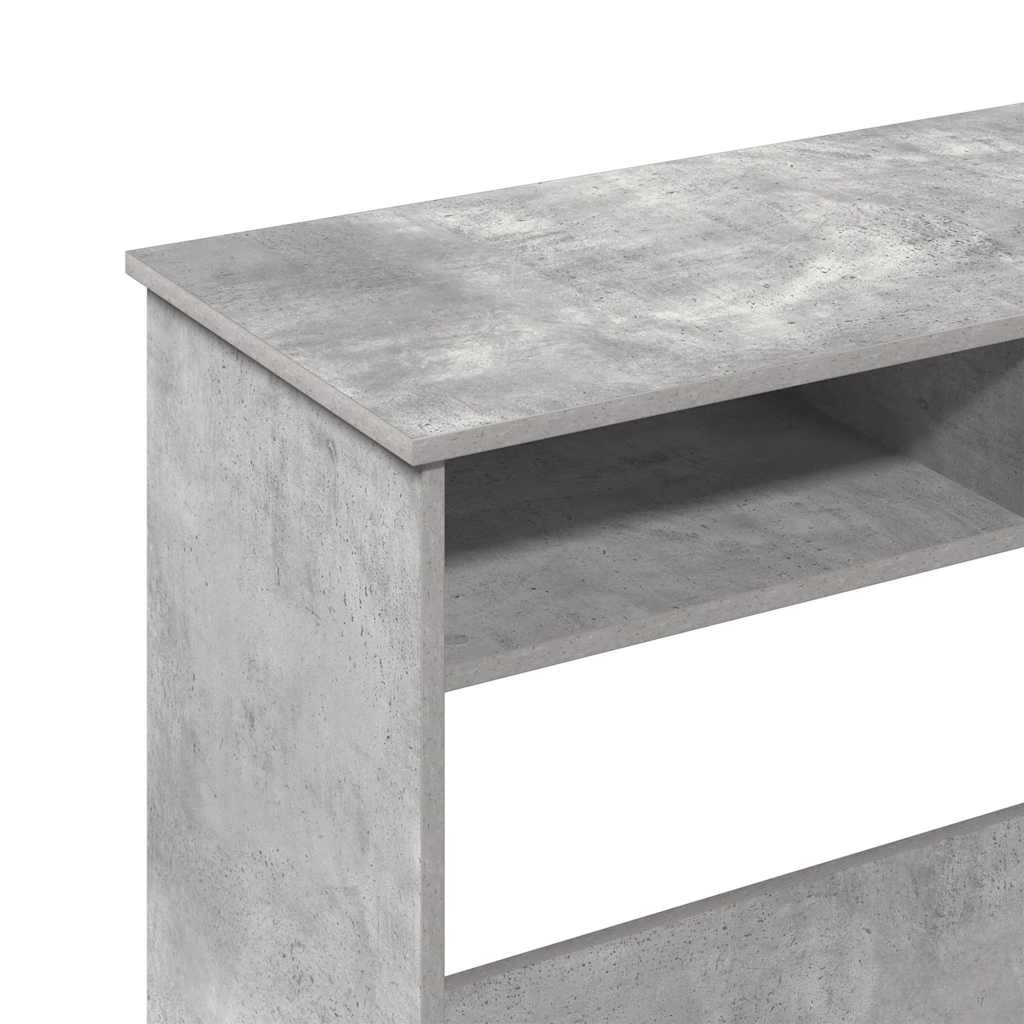 Bureau 80x40x75 cm bewerkt hout betongrijs