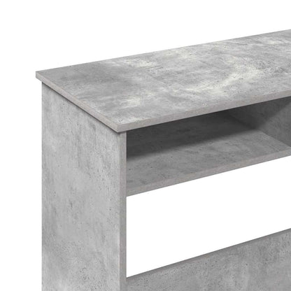 Bureau 80x40x75 cm bewerkt hout betongrijs