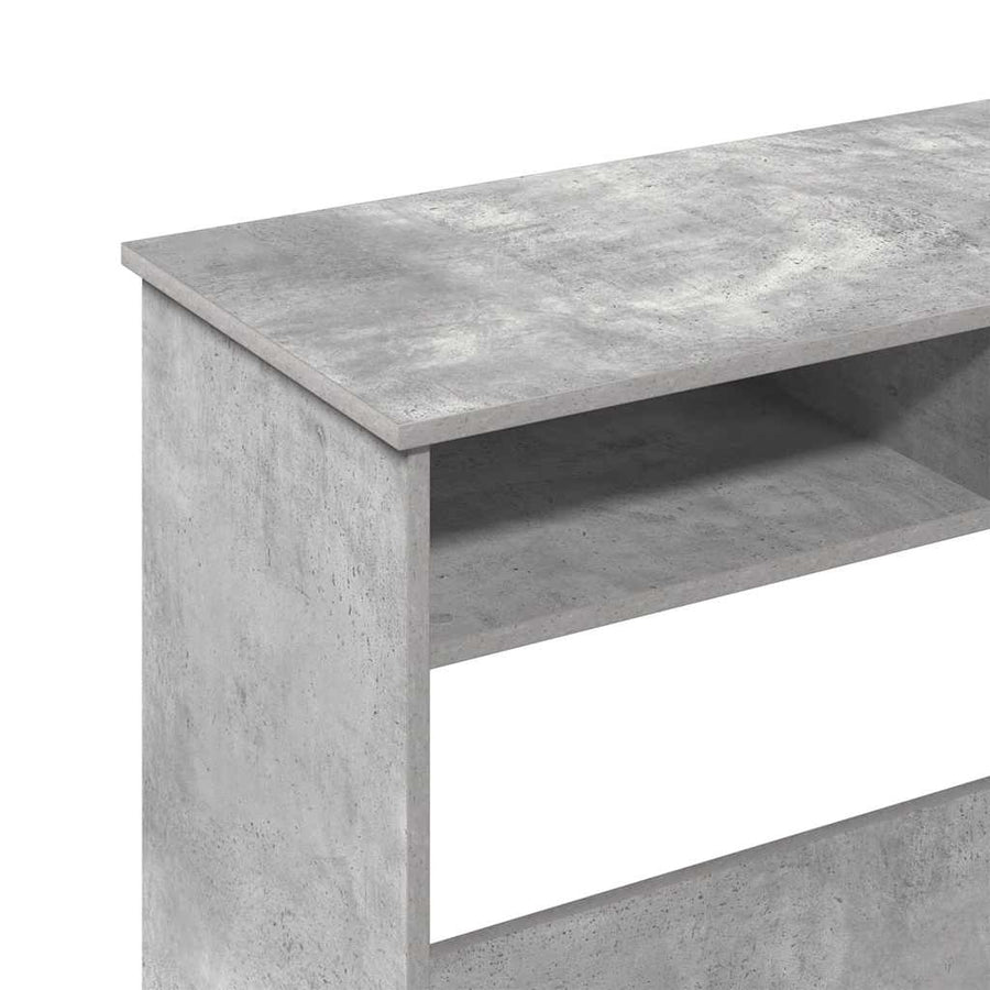 Bureau 80x40x75 cm bewerkt hout betongrijs