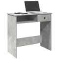 Bureau 80x40x75 cm bewerkt hout betongrijs
