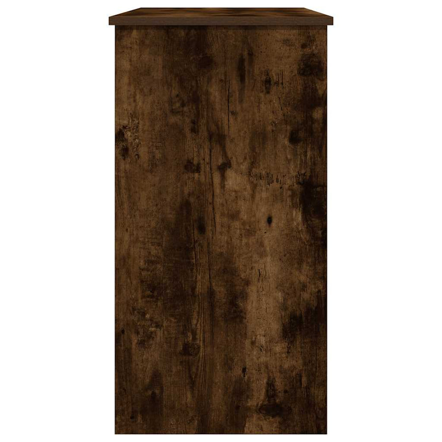 Bureau 80x40x75 cm bewerkt hout gerookt eikenkleurig