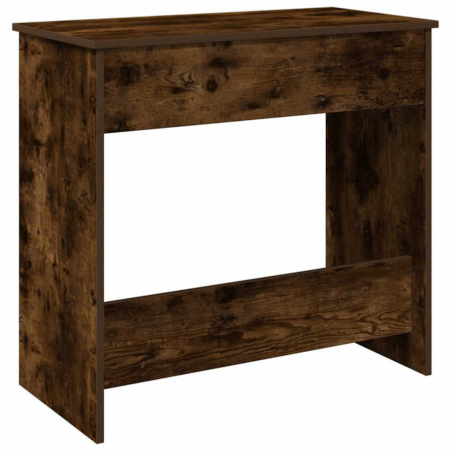 Bureau 80x40x75 cm bewerkt hout gerookt eikenkleurig