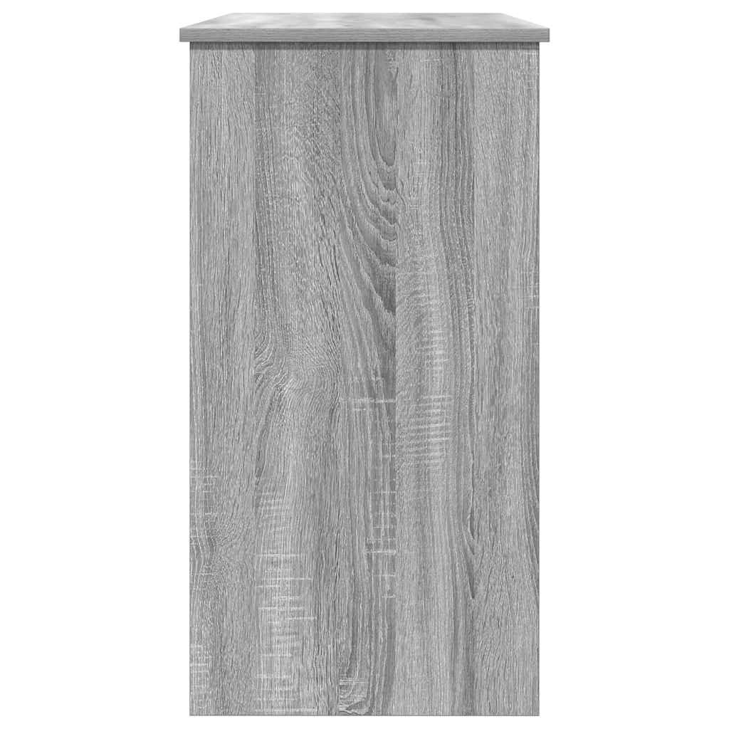 Bureau 80x40x75 cm bewerkt hout grijs sonoma eikenkleurig