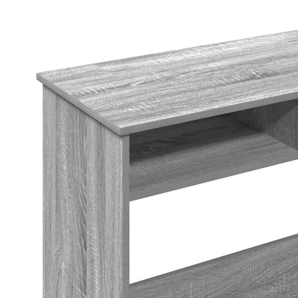 Bureau 80x40x75 cm bewerkt hout grijs sonoma eikenkleurig