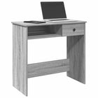 Desk 80x40x75 cm engineered wood grey Sonoma oak look