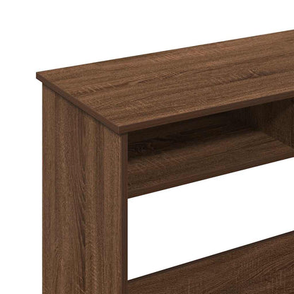 Bureau 80x40x75 cm bewerkt hout bruin eikenkleur