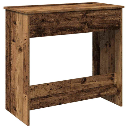 Bureau 80x40x75 cm bewerkt hout oud houtkleurig