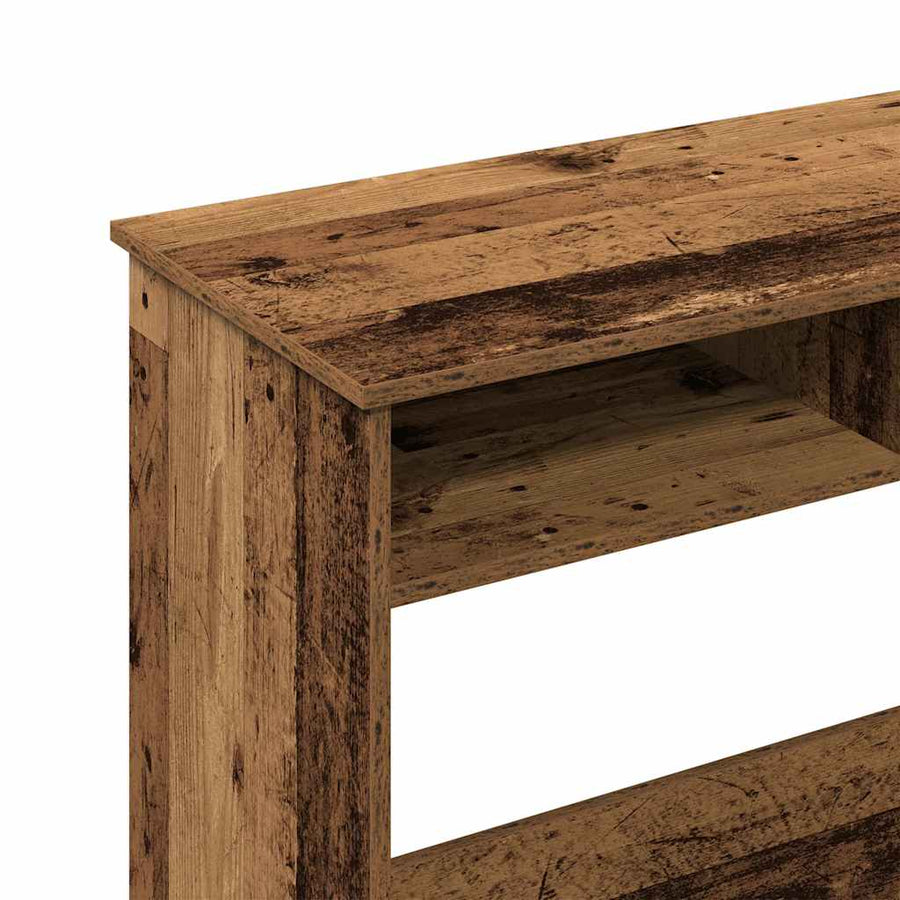 Bureau 80x40x75 cm bewerkt hout oud houtkleurig