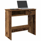 Desk 80x40x75 cm treated wood old wood color