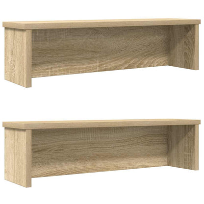 Keukenrekken stapelbaar 2 st 50x15x16 cm sonoma eikenkleurig