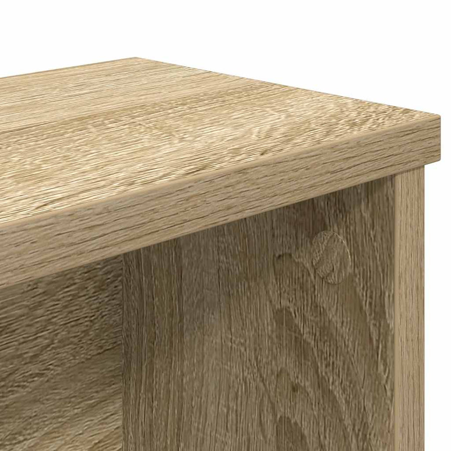 Keukenrekken stapelbaar 2 st 50x15x16 cm sonoma eikenkleurig