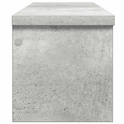Keukenrek stapelbaar 50x15x16 cm bewerkt hout betongrijs