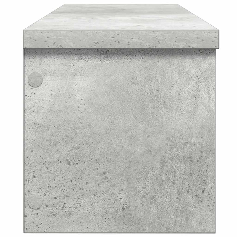 Keukenrek stapelbaar 50x15x16 cm bewerkt hout betongrijs