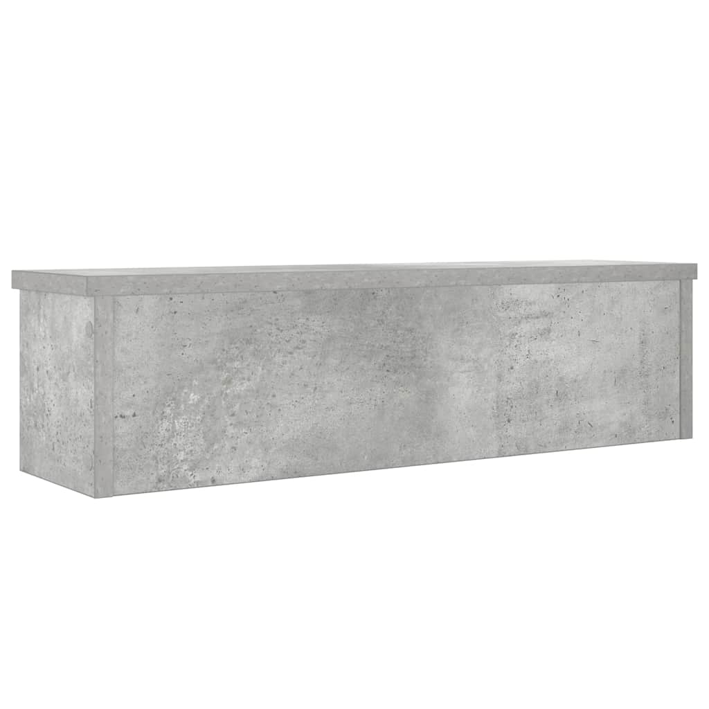 Keukenrek stapelbaar 50x15x16 cm bewerkt hout betongrijs