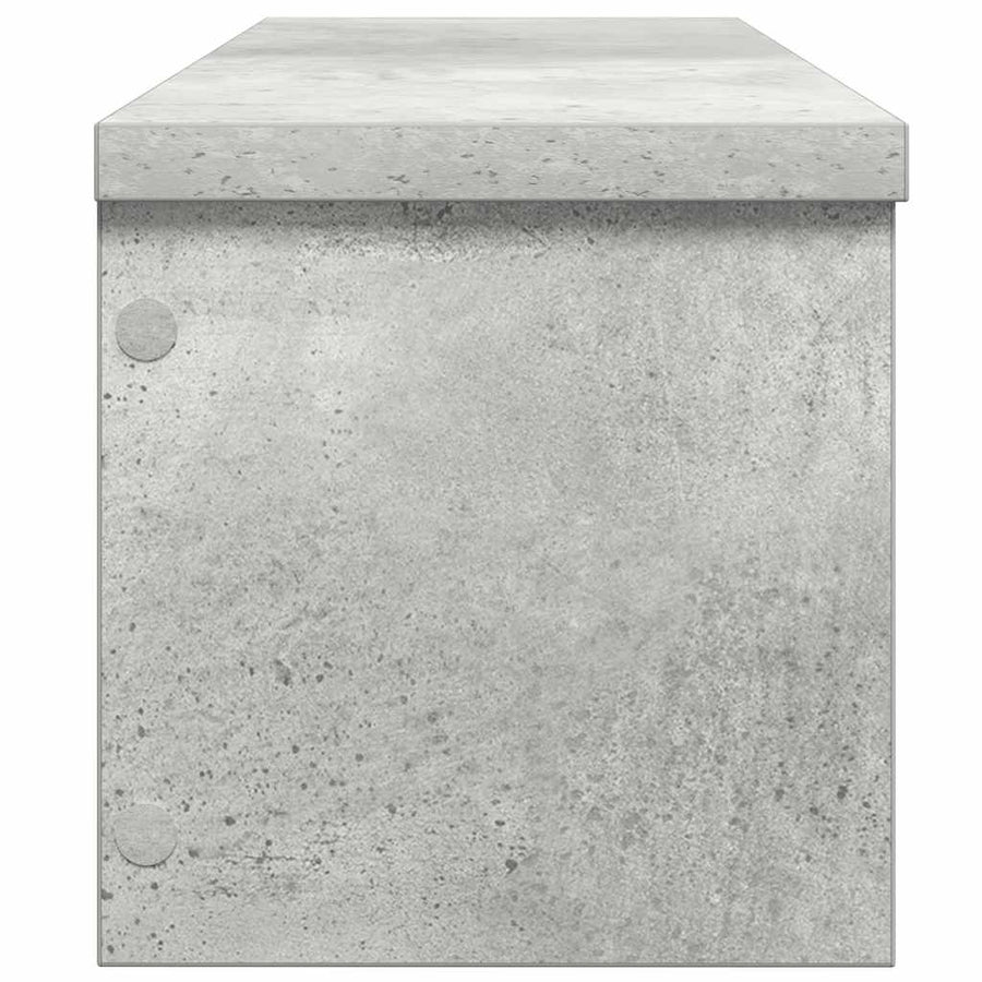 Keukenrekken stapelbaar 2 st 50x15x16 cm betongrijs