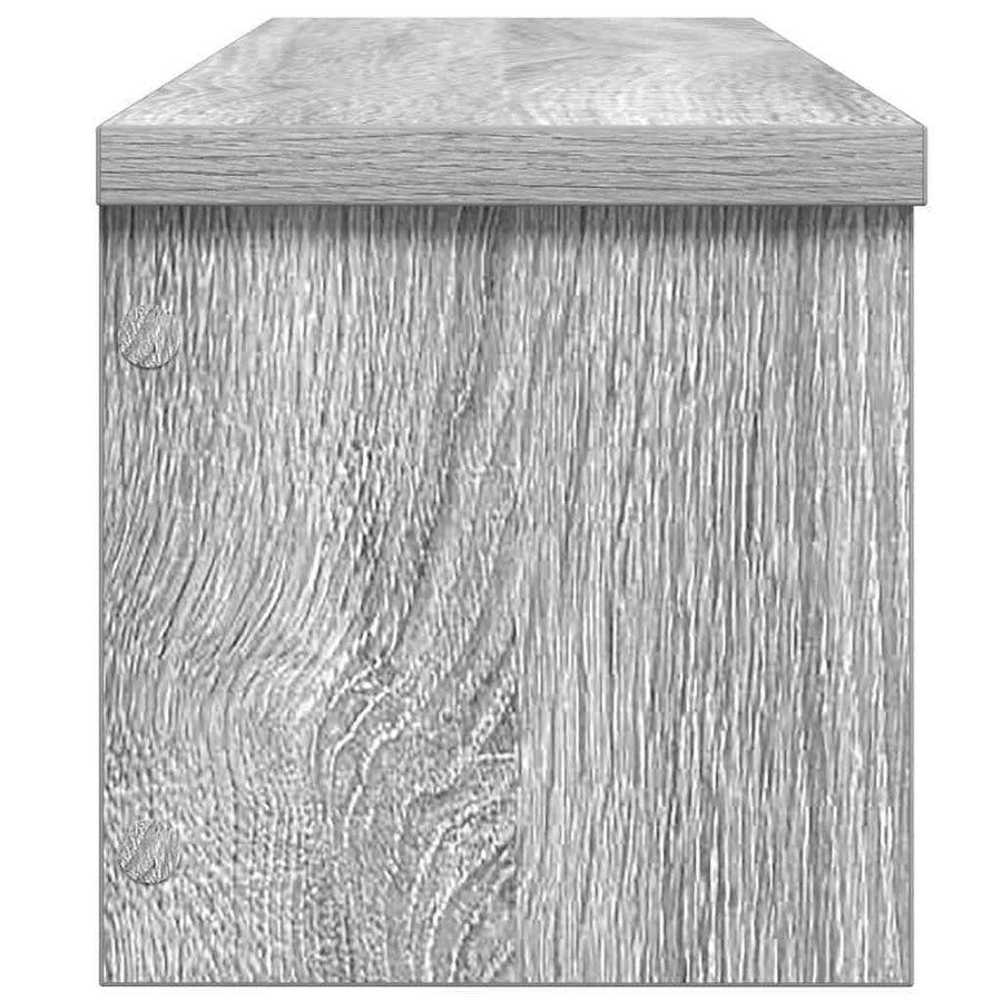 Keukenrek stapelbaar 50x15x16cm bewerkt hout grijs sonoma eiken