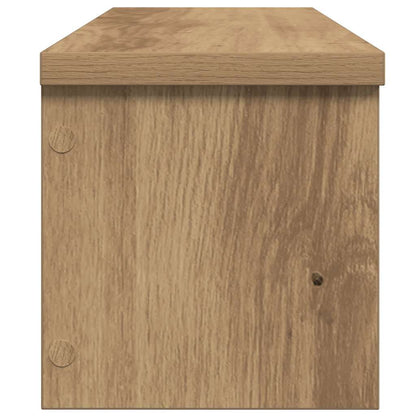 Keukenrekken stapelbaar 2 st 50x15x16 cm artisanaal eikenkleur