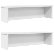 Keukenrek stapelbaar 60x15x16 cm wit (2 stuks)