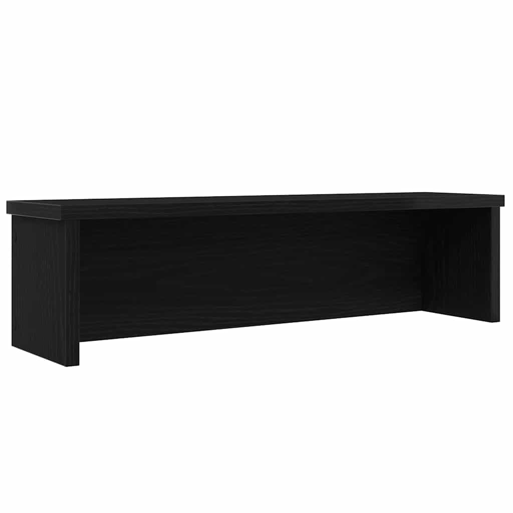 Keukenrek stapelbaar 60x15x16 cm bewerkt hout zwart