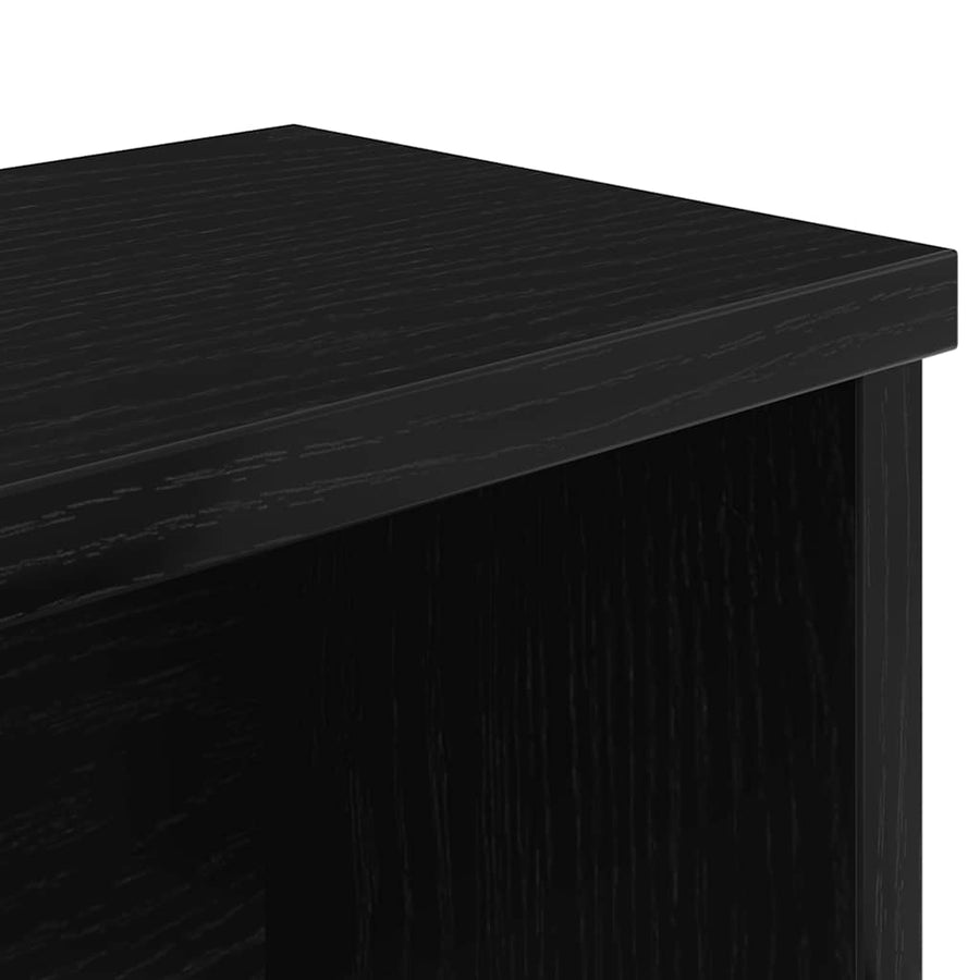 Keukenrek stapelbaar 60x15x16 cm bewerkt hout zwart