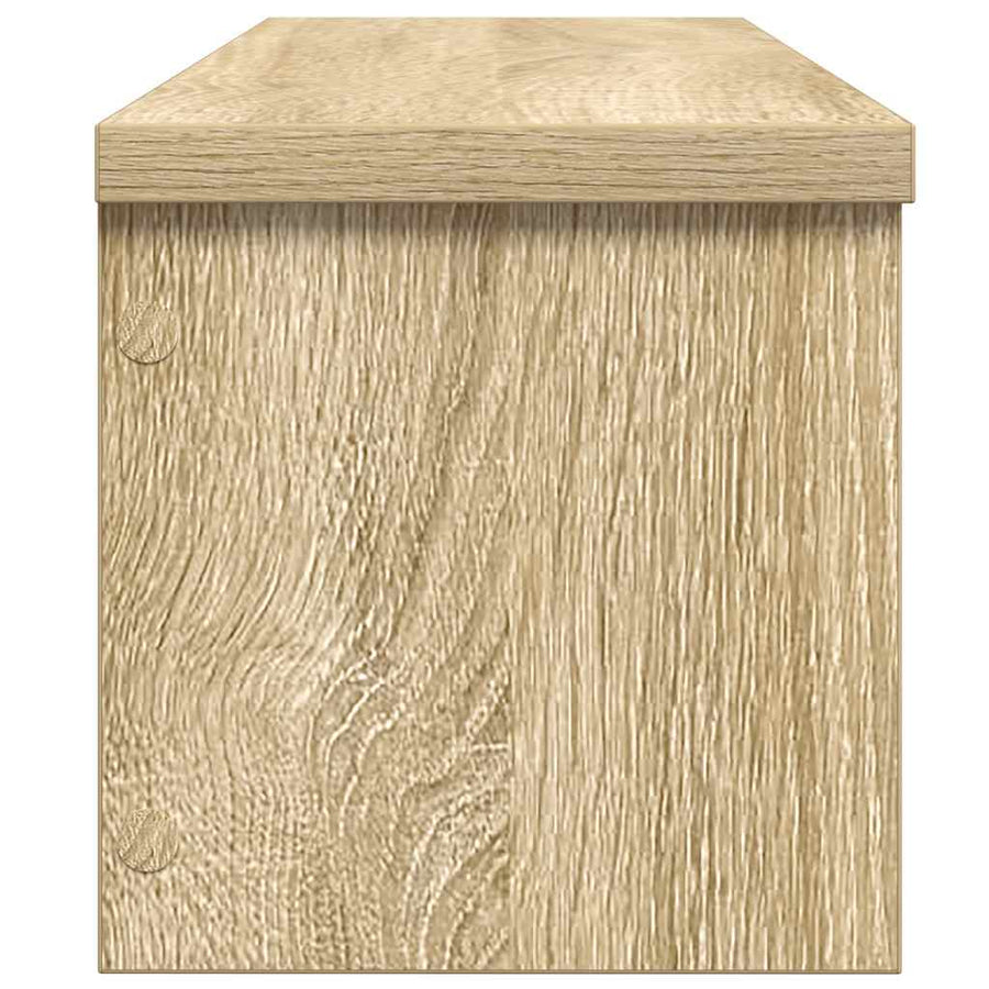 Keukenrek stapelbaar 60x15x16 cm bewerkt hout sonoma eikenkleur