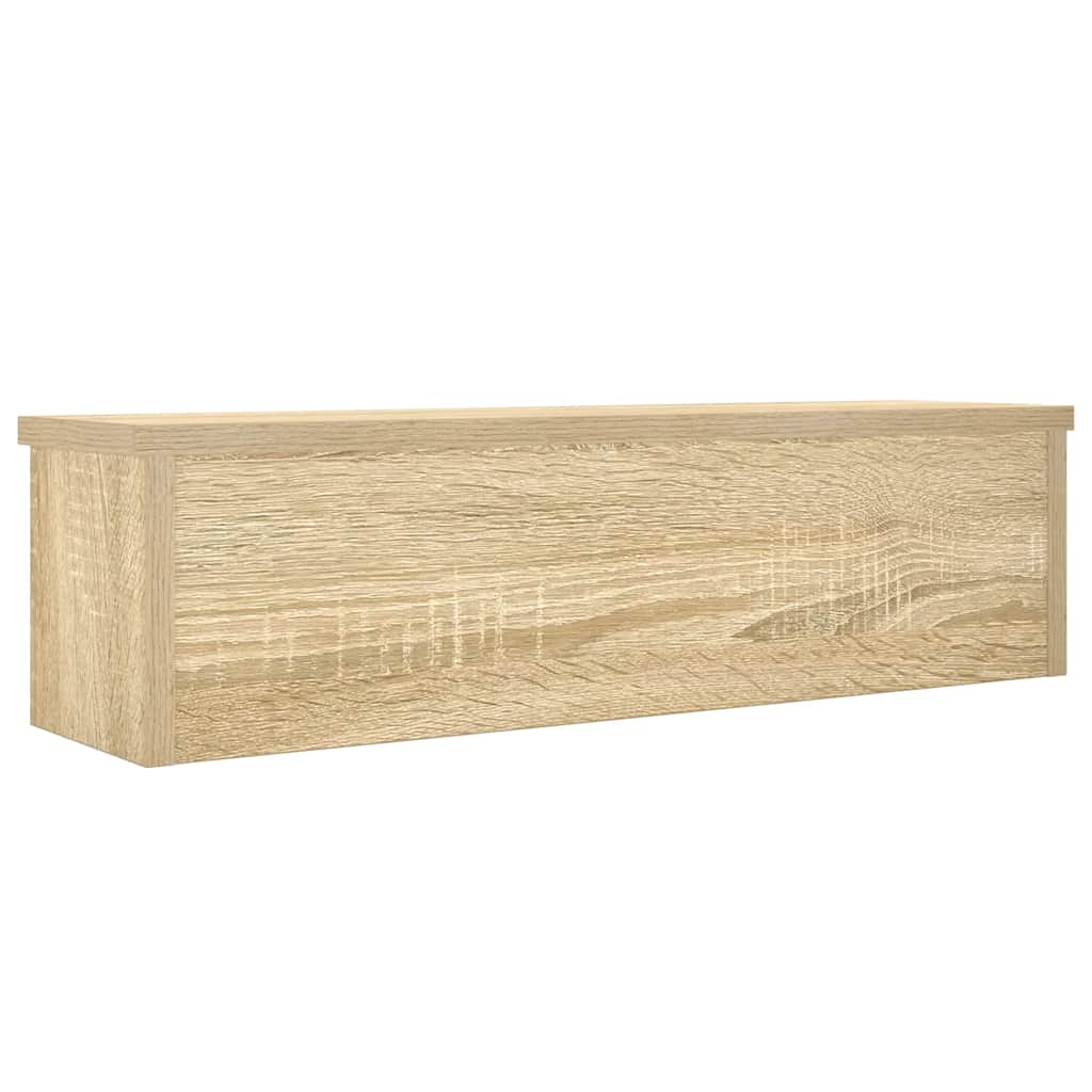 Keukenrek stapelbaar 60x15x16 cm bewerkt hout sonoma eikenkleur