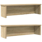 Keukenrek stapelbaar 2 st 60x15x16 cm sonoma eiken