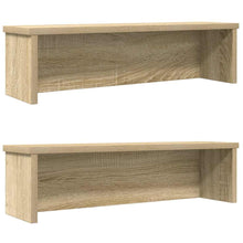 Keukenrekken stapelbaar 2 st 60x15x16 cm sonoma eikenkleurig