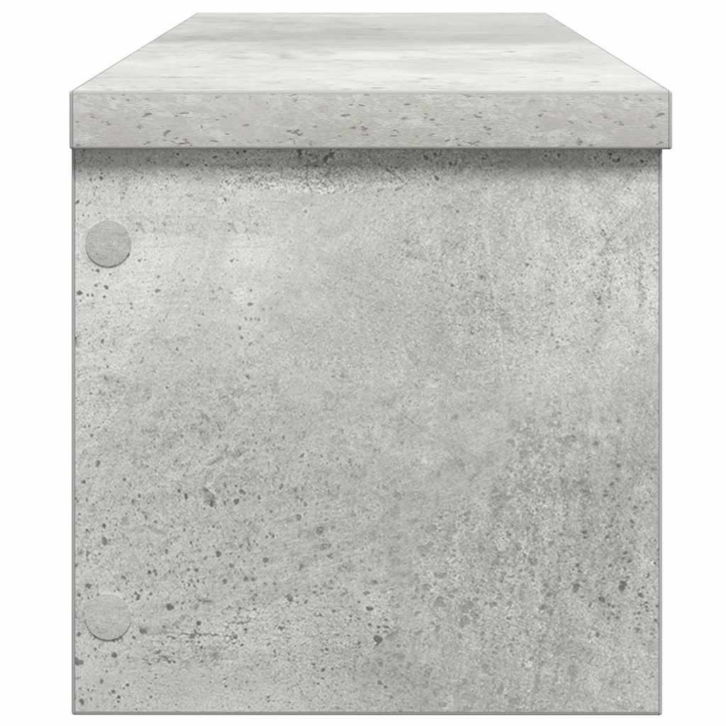 Keukenrek stapelbaar 60x15x16 cm bewerkt hout betongrijs