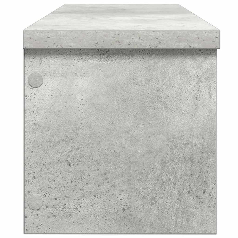 Keukenrek stapelbaar 60x15x16 cm bewerkt hout betongrijs
