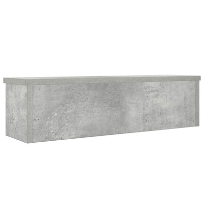 Keukenrek stapelbaar 60x15x16 cm bewerkt hout betongrijs
