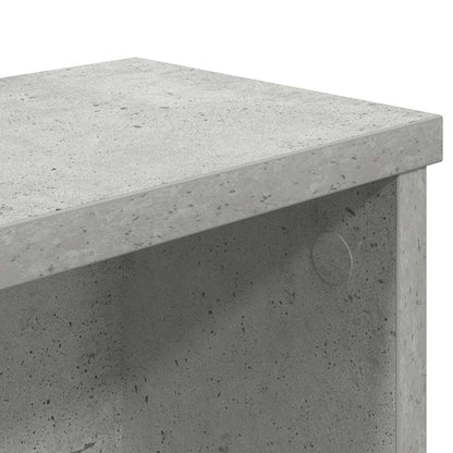 Keukenrek stapelbaar 60x15x16 cm bewerkt hout betongrijs