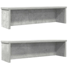 Keukenrekken stapelbaar 2 st 60x15x16 cm betongrijs