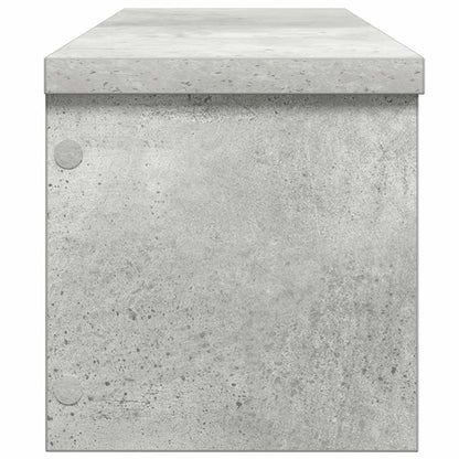 Keukenrekken stapelbaar 2 st 60x15x16 cm betongrijs