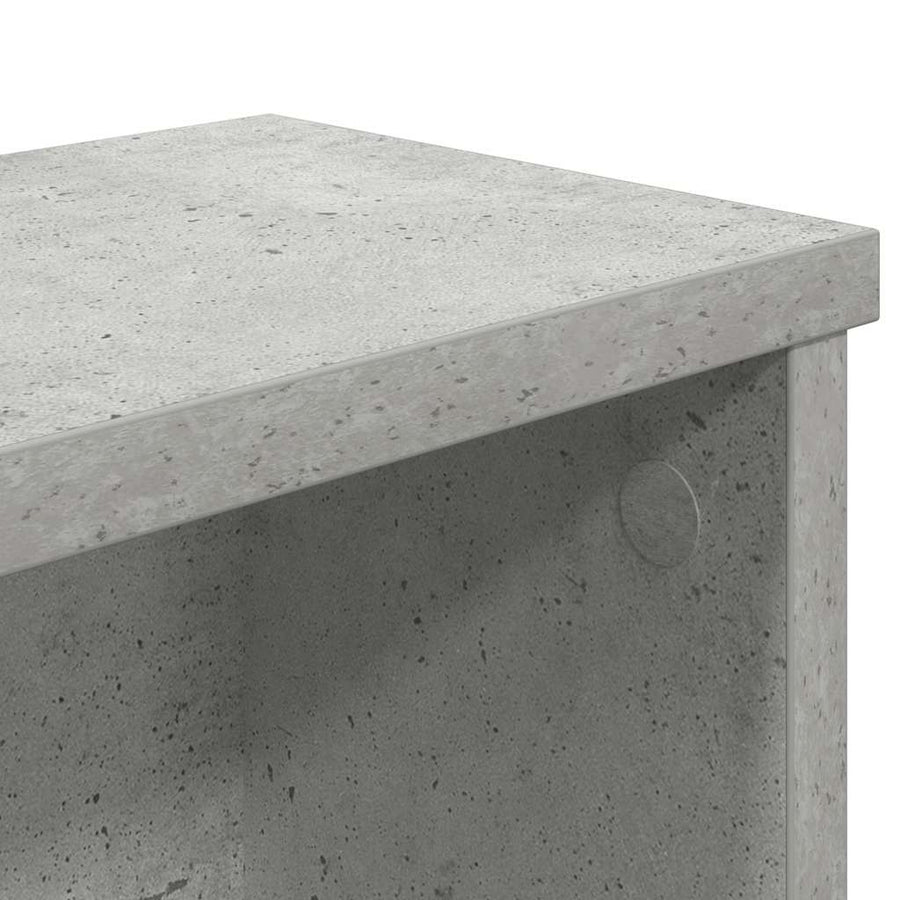 Keukenrekken stapelbaar 2 st 60x15x16 cm betongrijs