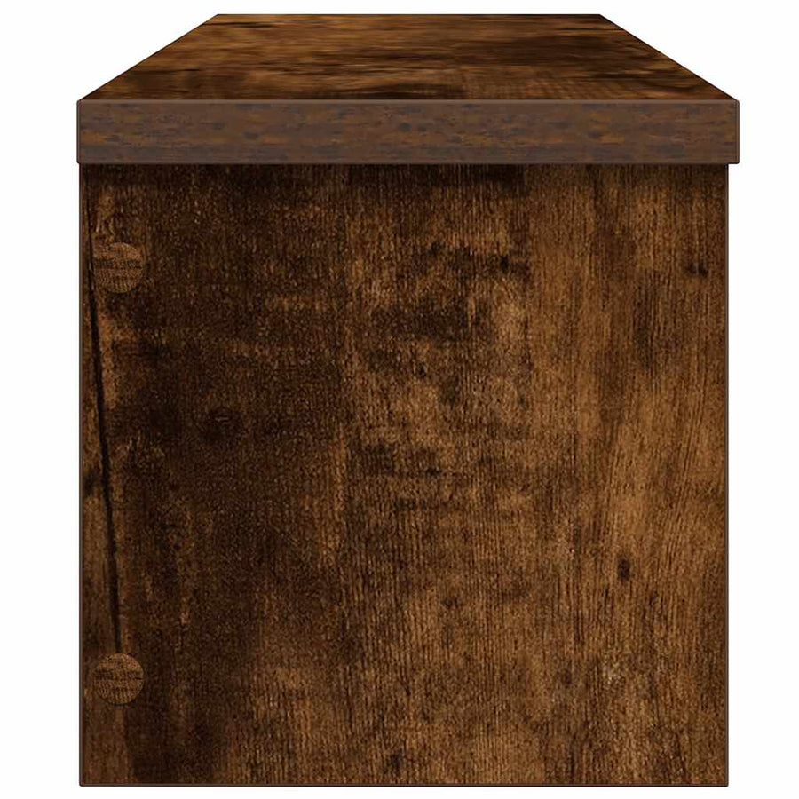 Keukenrek stapelbaar 60x15x16 cm bewerkt hout gerookt eiken