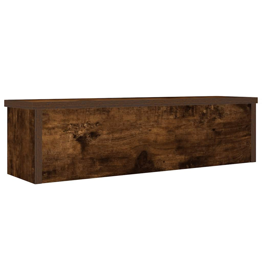 Keukenrek stapelbaar 60x15x16 cm bewerkt hout gerookt eiken