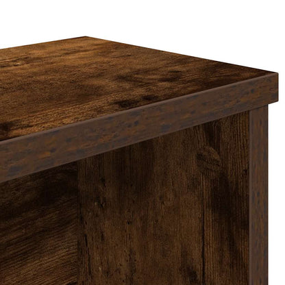 Keukenrek stapelbaar 60x15x16 cm bewerkt hout gerookt eiken