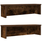 Keukenrek 2 st 60x15x16 cm gerookt eiken