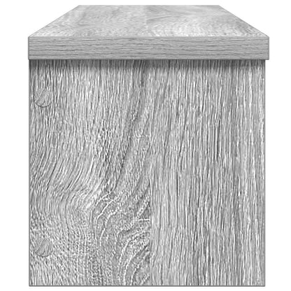 Keukenrek stapelbaar 60x15x16cm bewerkt hout grijs sonoma eiken