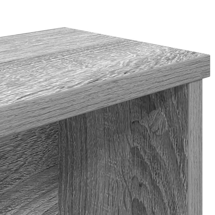 Keukenrek stapelbaar 60x15x16cm bewerkt hout grijs sonoma eiken